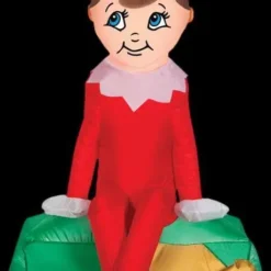 Morris Airblown Elf On Present