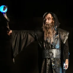 Distortions "Ancient Wizard" Halloween Animatronic -The Horror Dome Store ancient wizard halloween animatronic 31350160326704