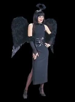 Morris "Angel Wings - Black Feather" Halloween Costume Accessory