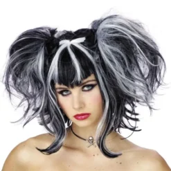 Morris "Bad Fairy - Black/White" Halloween Wig