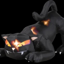 Morris "Black Cat With Turning Head" Air-blown Inflatable Halloween Decoration