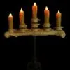 Skeletons And More "Candelabra Table Top Halloween Prop W/ 5 Flicker Candles" Haunted House Lighting -The Horror Dome Store candelabra table top halloween prop w 5 flicker candles haunted house lighting 14327334240304