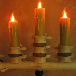 Skeletons And More "Candelabra Table Top Halloween Prop W/ 5 Flicker Candles" Haunted House Lighting 11 Skeletons And More "Candelabra Table Top Halloween Prop W/ 5 Flicker Candles" Haunted House Lighting -The Horror Dome Store candelabra table top halloween prop w 5 flicker candles haunted house lighting 23614436609