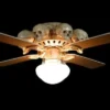 Skeletons And More "Ceiling Fan With 8 Small Skulls And Light" Haunted House Lighting