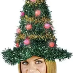 Morris "Christmas Tree Hat - Light Up" Christmas Costume Accessory