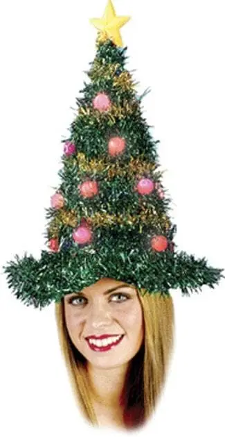 Morris "Christmas Tree Hat - Light Up" Christmas Costume Accessory 3 Morris "Christmas Tree Hat - Light Up" Christmas Costume Accessory