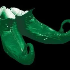 Morris "Classic Elf Shoes - Green" Christmas Costume Accessory
