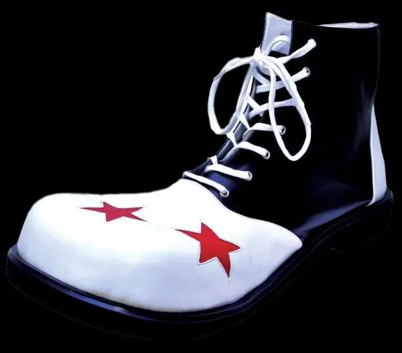 Morris "Clown Shoes - Black & White" Halloween Costume Shoes 2 Morris "Clown Shoes - Black & White" Halloween Costume Shoes