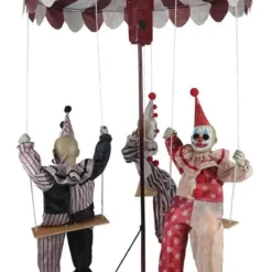 Morris Package Deals "Clowns" Electric Animated Halloween Props - Package Deal -The Horror Dome Store clowns electric animated halloween props package deal 2309713657889