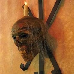 Skeletons And More "Corpsed Head Skull Wall Sconce" Haunted House Lighting 9 Skeletons And More "Corpsed Head Skull Wall Sconce" Haunted House Lighting -The Horror Dome Store corpsed head skull wall sconce haunted house lighting 23696398593