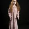 Distortions "Creepy Cathy" Electric Animated Zombie Halloween Prop -The Horror Dome Store creepy cathy electric animated zombie halloween prop 28756316454960