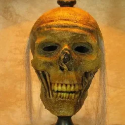 Skeletons And More "Desk Lamp With Life-size Corpse Head And Antique Shade" Haunted House Lighting -The Horror Dome Store desk lamp with life size corpse head and antique shade haunted house lighting 23613428481