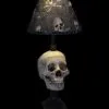 Skeletons And More "Desk Lamp With Life-size Skull And Bone Shade" Haunted House Lighting