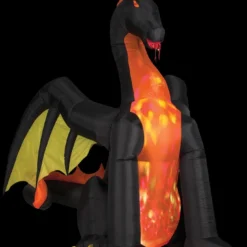 Morris "Dragon With Projection And Fire" Air-blown Inflatable Halloween Decoration