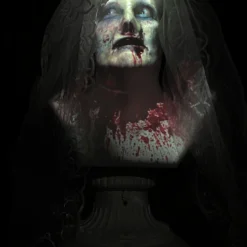 Night Frights "Ghost Bust - Bride" Animated Haunted Projection Prop