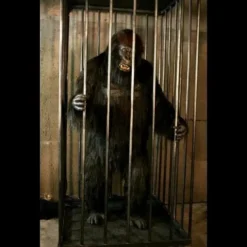The Horror Dome "Gorilla In A Cage" Professional Halloween Animatronic