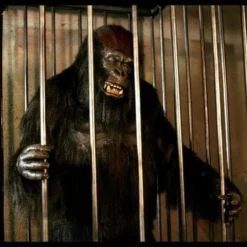 The Horror Dome "Gorilla In A Cage" Professional Halloween Animatronic 7 The Horror Dome "Gorilla In A Cage" Professional Halloween Animatronic -The Horror Dome Store gorilla in a cage professional halloween animatronic 16861759681