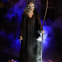 Distortions "Grim Death Reaper" Halloween Animatronic -The Horror Dome Store grim death halloween animatronic 31350030008368 scaled