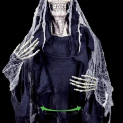 Morris "Groundbreaker Seeking Skeleton" Electric Animated Halloween Prop - Open Box