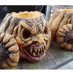 Morris "Jack O Lantern Candy Bowl" Halloween Decoration -The Horror Dome Store jack o lantern candy bowl halloween decoration 13253394625