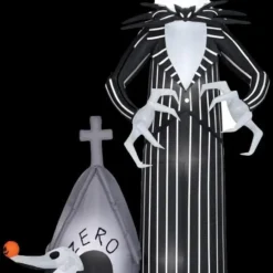 Morris "Jack Skellington And Zero" Air-blown Inflatable Halloween Decoration