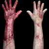 CFX "Meatbag Hands" Silicone Halloween Gloves -The Horror Dome Store meatbag hands silicone halloween gloves 14160953933872