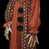 The Horror Dome "Movie Clown Suit In Orange" Costume -The Horror Dome Store movie clown suit in orange halloween costume 28885517402160