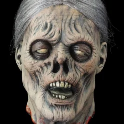 The Horror Dome "Mrs. Bates" Severed Head HD Studios Ultra Realistic Halloween Prop