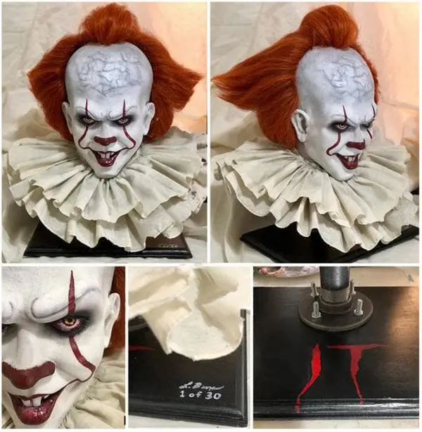 LB 3D Designs "Pennywise IT" Collector's Bust Halloween Decoration - Limited Run Of 30 Units 6 LB 3D Designs "Pennywise IT" Collector's Bust Halloween Decoration - Limited Run Of 30 Units - Image 4