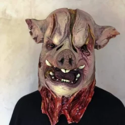 The Horror Dome "Pig Head" HD Studios Pro Mask -The Horror Dome Store pig head hd studios pro halloween mask 28692683751472