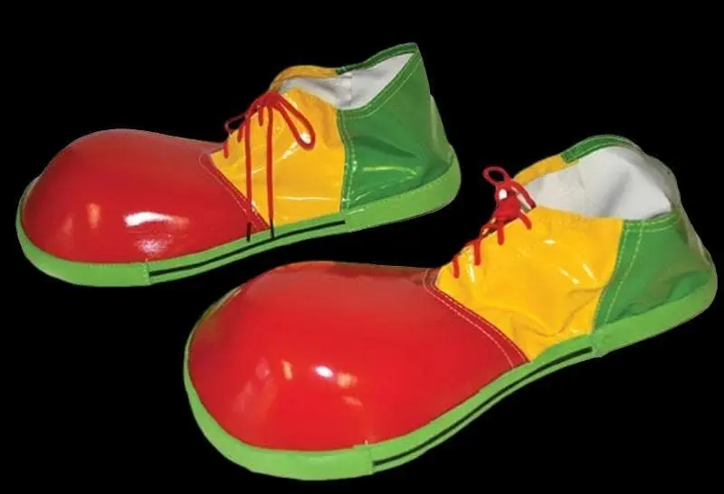 Morris "Red, Yellow And Green" Clown Shoes 3 Morris "Red, Yellow And Green" Clown Shoes