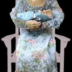 Morris "Rocking Moldy Mommy" Electric Animated Zombie Halloween Prop