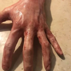 SpellBound FX And Art "Severed Left Male Hand - Silicone" Human Body Part Halloween Prop -The Horror Dome Store severed left male hand silicone human body part halloween prop 11943712882736