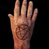 SpellBound FX And Art "Severed Male Hand With Pentagram - Silicone" Human Body Part Halloween Prop