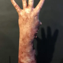 SpellBound FX And Art "Shark Bite Silicone Arm" Bloody Body Part Prop -The Horror Dome Store shark bite silicone arm bloody body part prop 11943702822960