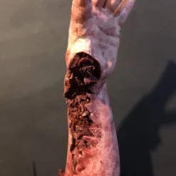 SpellBound FX And Art "Shark Bite Silicone Arm" Bloody Body Part Prop -The Horror Dome Store shark bite silicone arm bloody body part prop 11943702888496