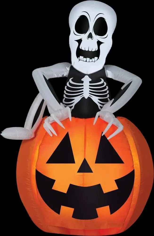 Morris "Skeleton And Pumpkin" Pop-Up Air-blown Inflatable Halloween Decoration 3 Morris "Skeleton And Pumpkin" Pop-Up Air-blown Inflatable Halloween Decoration