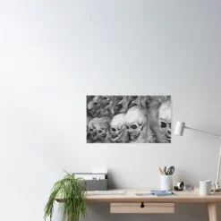 The Horror Dome Skull Poster -The Horror Dome Store skull poster 29931462066224