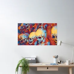 The Horror Dome Skull Poster -The Horror Dome Store skull poster 29931462098992