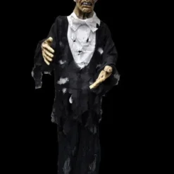 Morris "Standing Old Zombie With Light Up Eyes" Halloween Prop