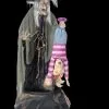 Morris "Stew Brewing Witch With Kid And Fog" Electric Animated Halloween Prop -The Horror Dome Store stew brewing witch with kid and fog electric animated halloween prop 28663663951920