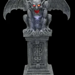 Morris "Stone Gargoyle With Sound And Lights" Halloween Decoration