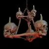 Buckeys Boneyard "Two-Tiered Skull/Bone Chandelier" Haunted House Lighting