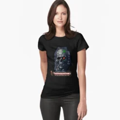 The Horror Dome Women's HorrorDome Zombie Skull Fitted T-Shirt