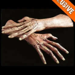 The Horror Dome "Zombie Latex Hands" Halloween Costume Gloves 7 The Horror Dome "Zombie Latex Hands" Halloween Costume Gloves -The Horror Dome Store zombie latex hands halloween costume gloves 28756044611632