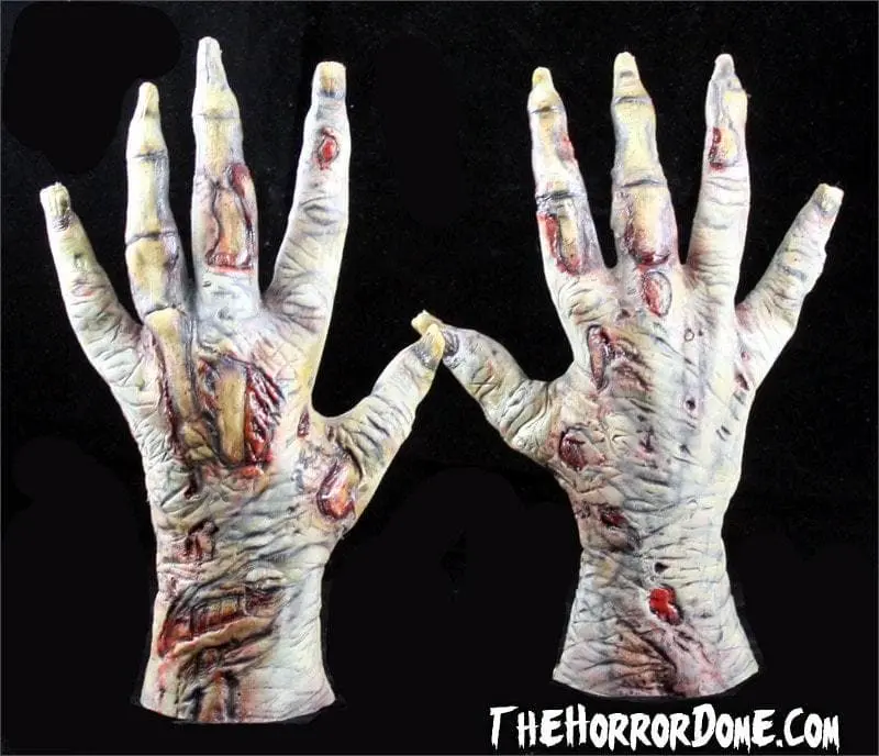 The Horror Dome "Zombie Skeleton Hands" Halloween Costume Gloves 4 The Horror Dome "Zombie Skeleton Hands" Halloween Costume Gloves - Image 2